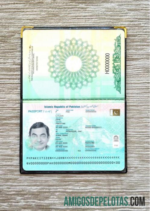 Passaporte do Paquistão 2023 presente Photolook baixar para verificação
